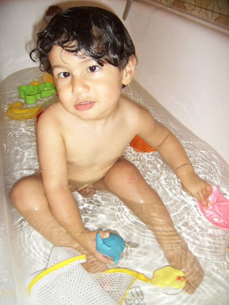 dans mon bain