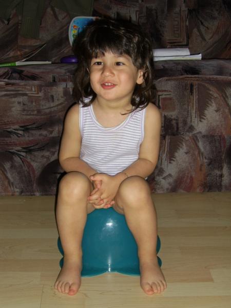 sur le pot