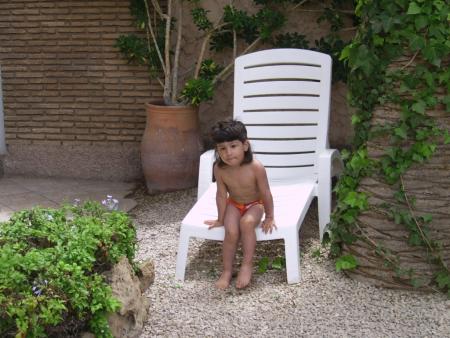 a la piscine
